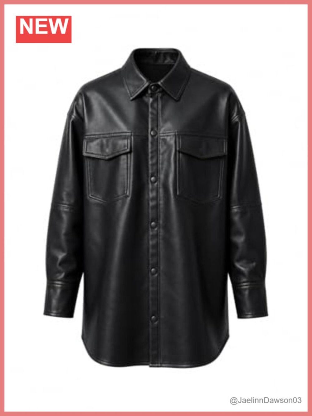Women's Oversized Faux Leather Bomber Motorcycle Casual Jacket